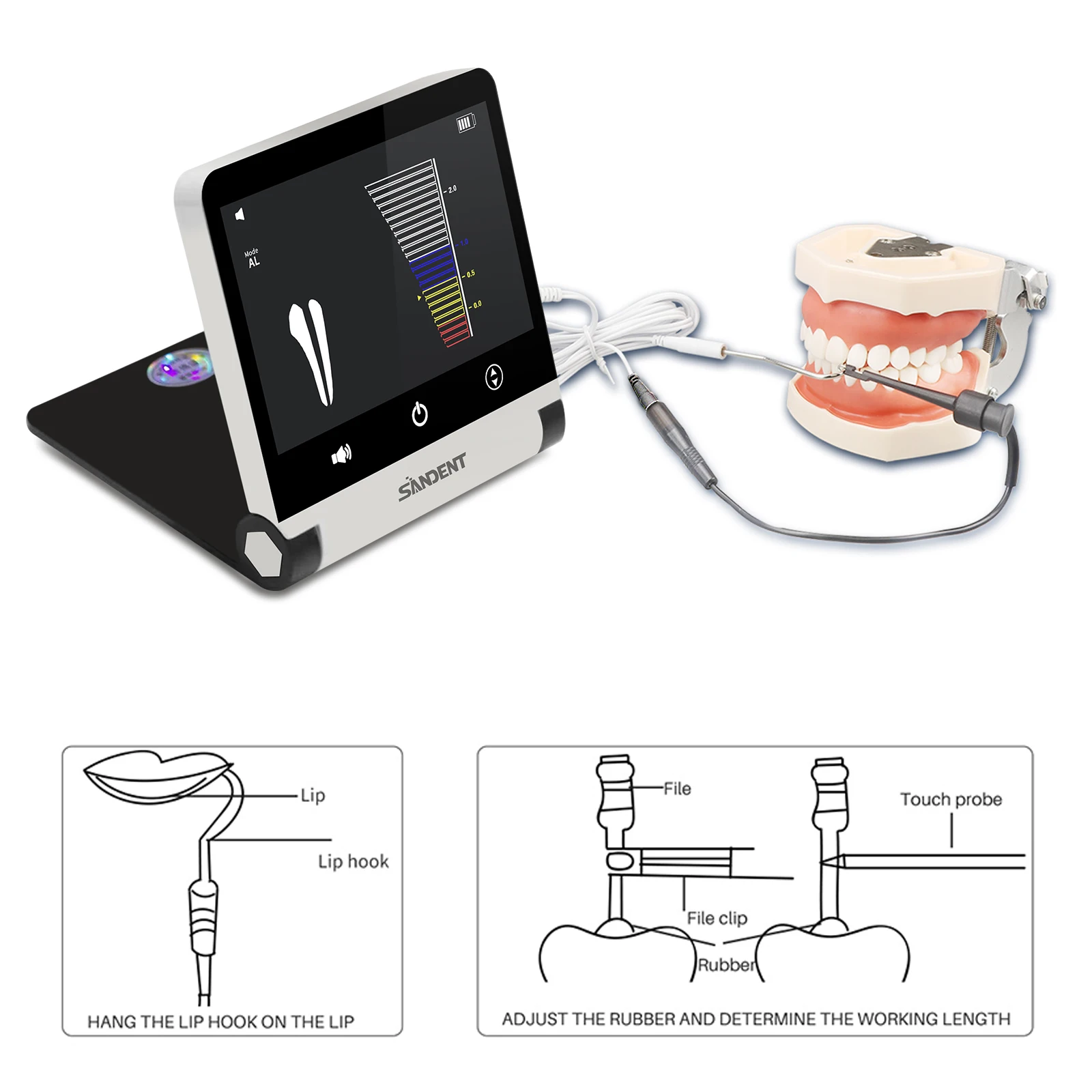 Dental LED Endo Motor Treatment/Apex Locator Root Canal Finder/Cordless Root Canal Obturation System Gun & Pen Kit/ NITI Files