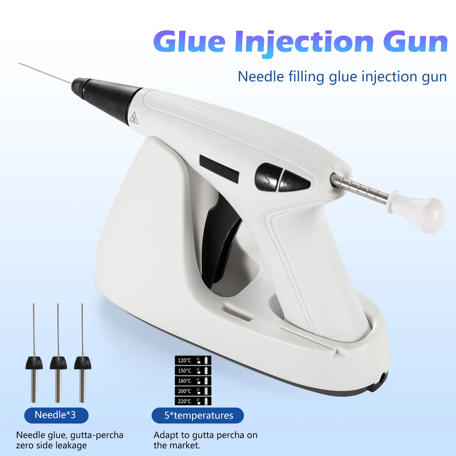 Dental LED Endo Motor Treatment/Apex Locator Root Canal Finder/Cordless Root Canal Obturation System Gun & Pen Kit/ NITI Files