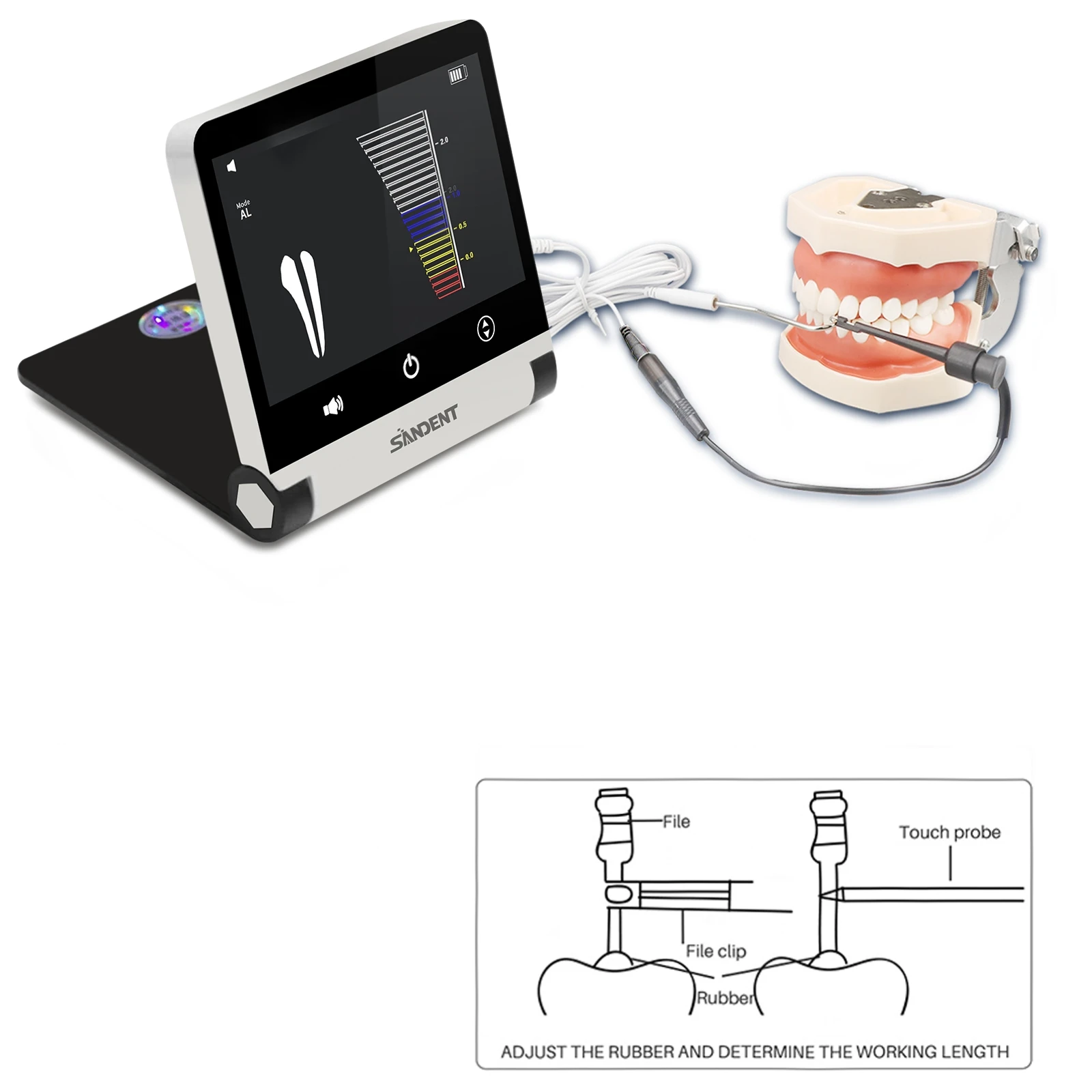Dental LED Endo Motor Treatment/Apex Locator Root Canal Finder/Cordless Root Canal Obturation System Gun & Pen Kit/ NITI Files