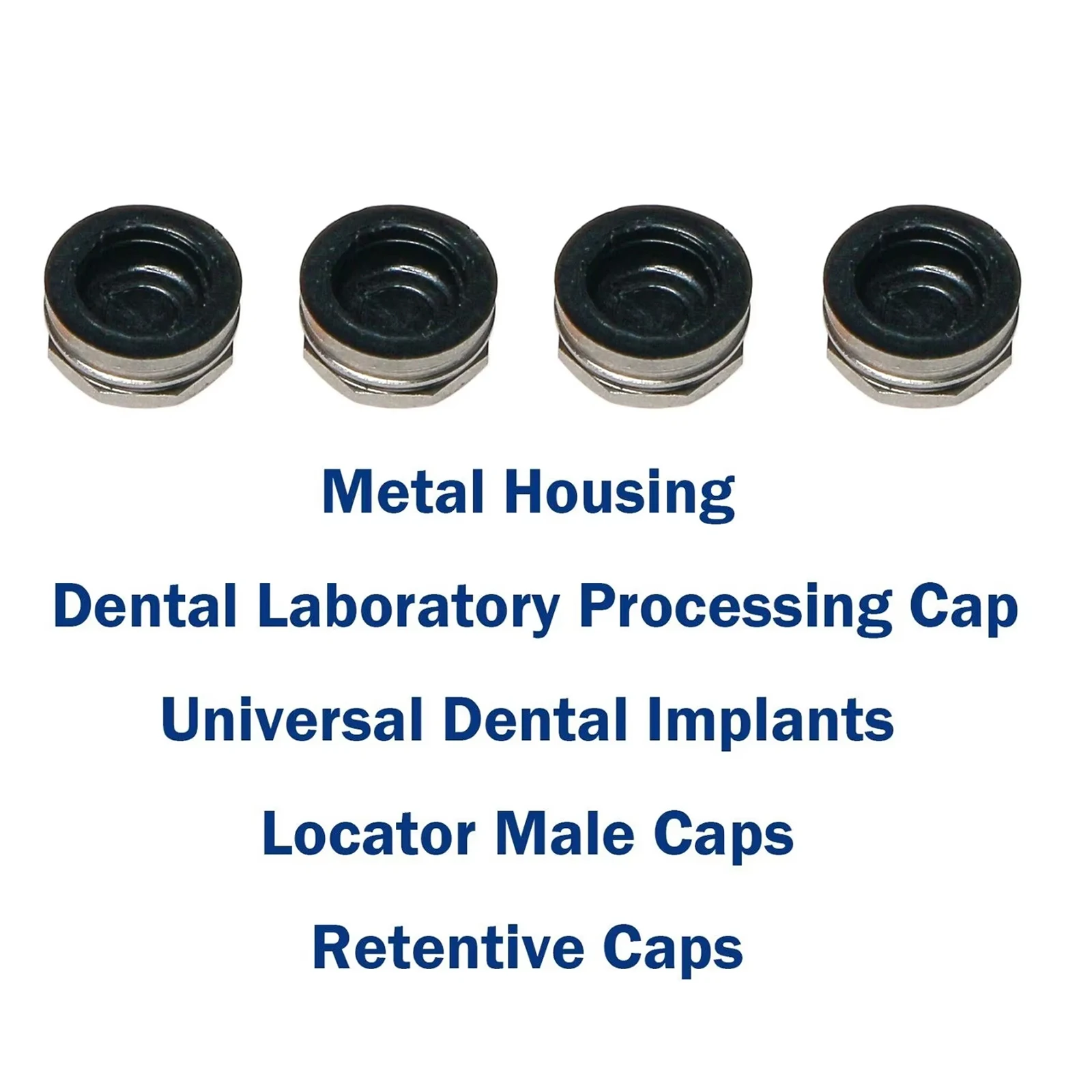 Dental Implant Locator Retention Cap & Core Tool Set, Removable Insertion and Extraction Kit for Overdenture Abutment System