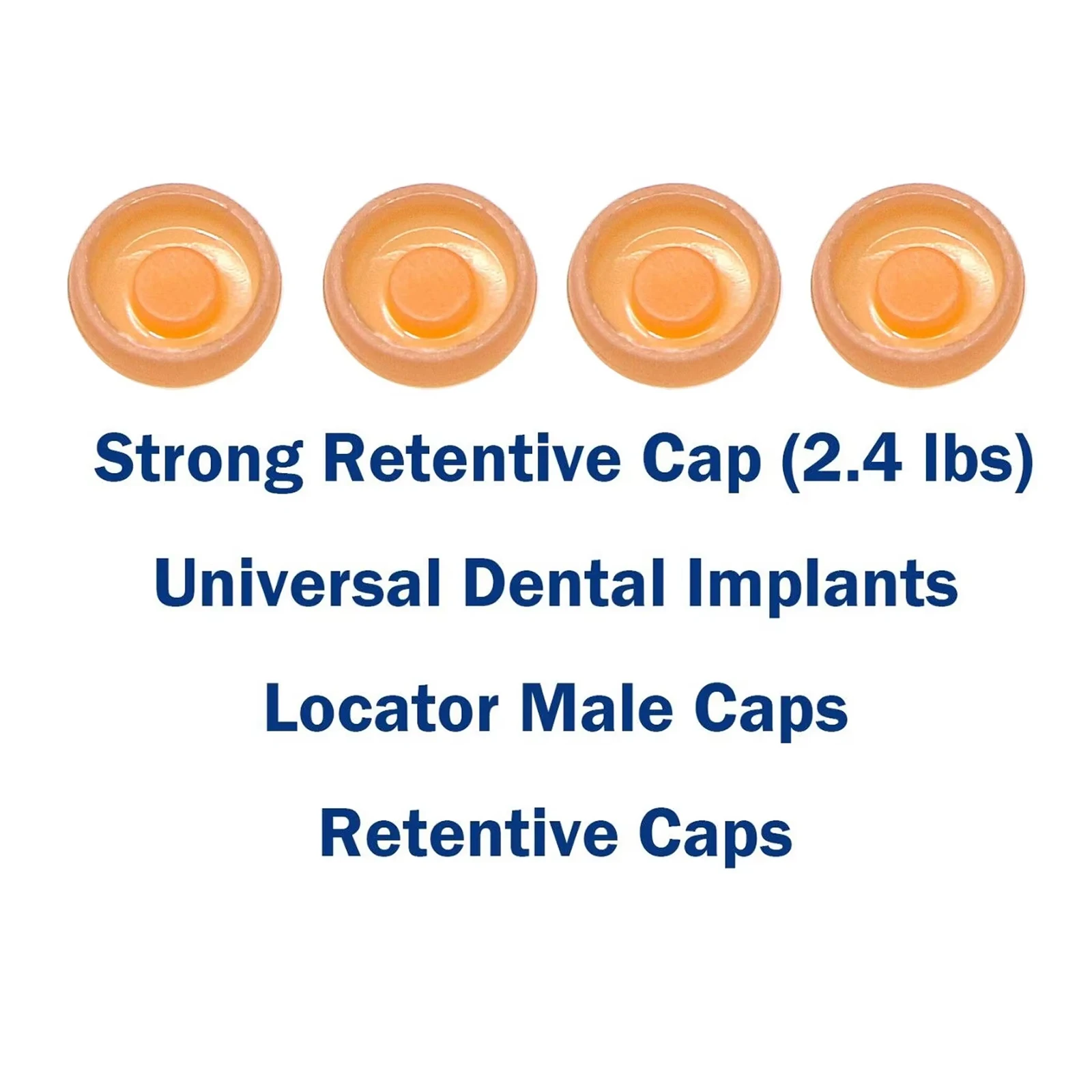 Dental Implant Locator Retention Cap & Core Tool Set, Removable Insertion and Extraction Kit for Overdenture Abutment System