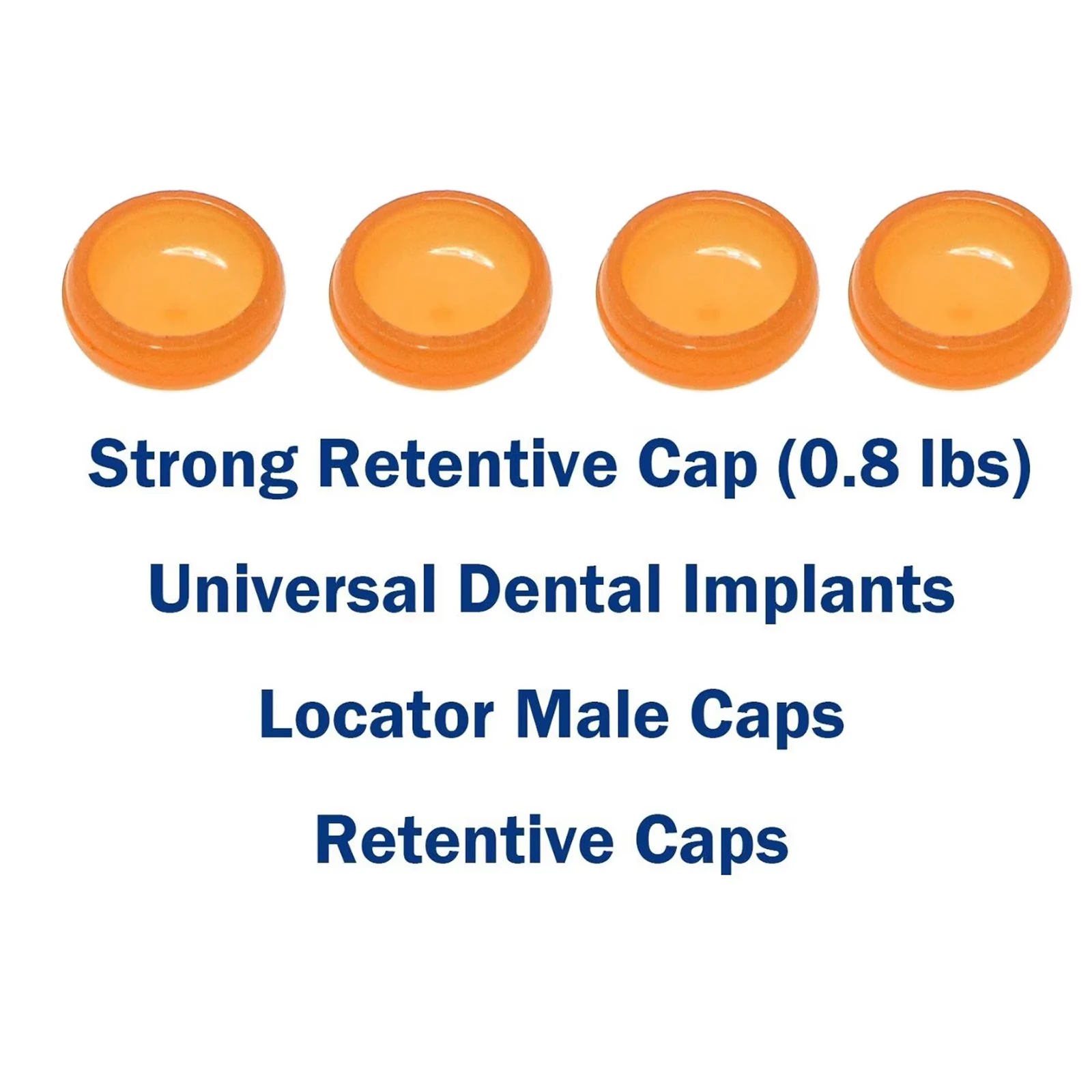 Dental Implant Locator Retention Cap & Core Tool Set, Removable Insertion and Extraction Kit for Overdenture Abutment System