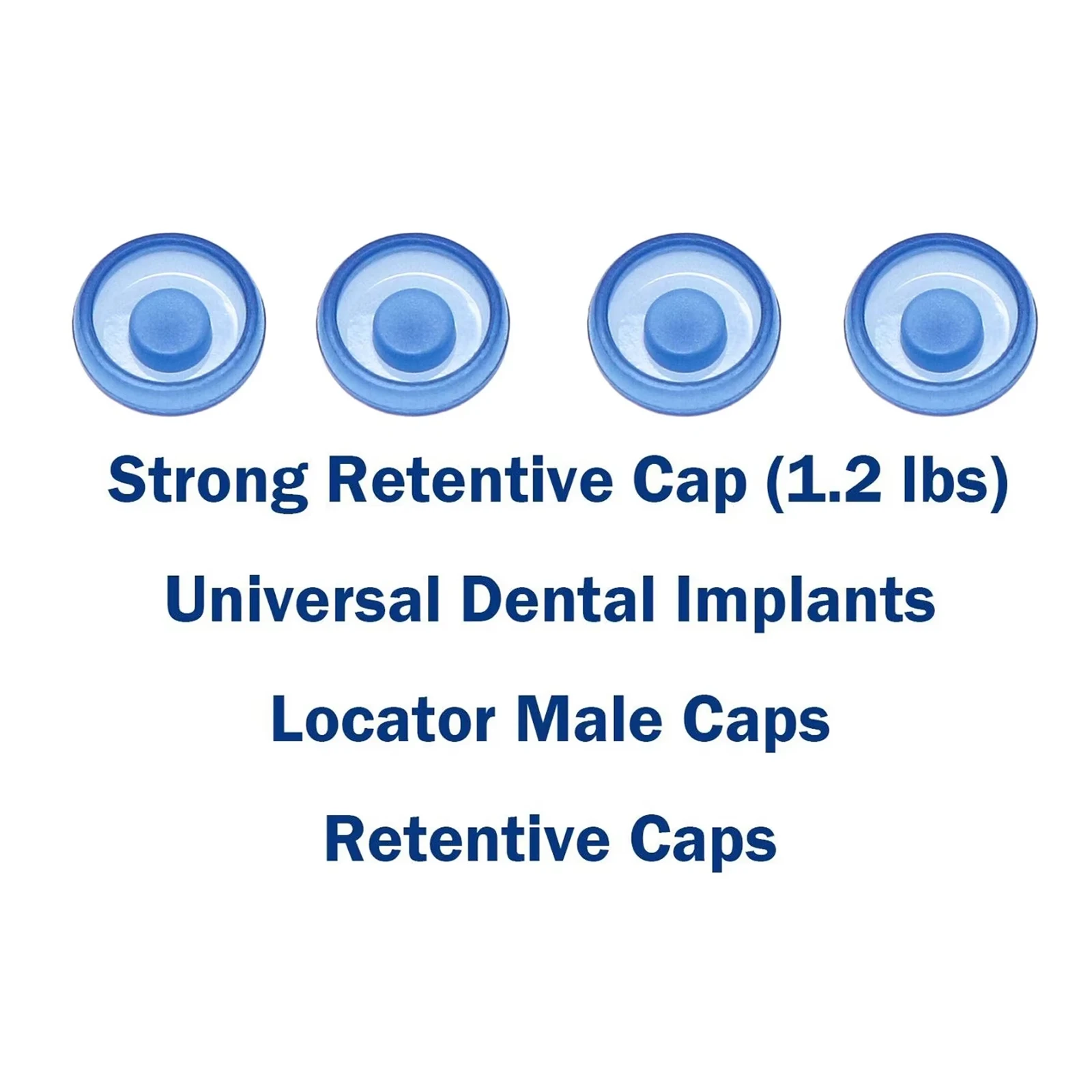 Dental Implant Locator Retention Cap & Core Tool Set, Removable Insertion and Extraction Kit for Overdenture Abutment System