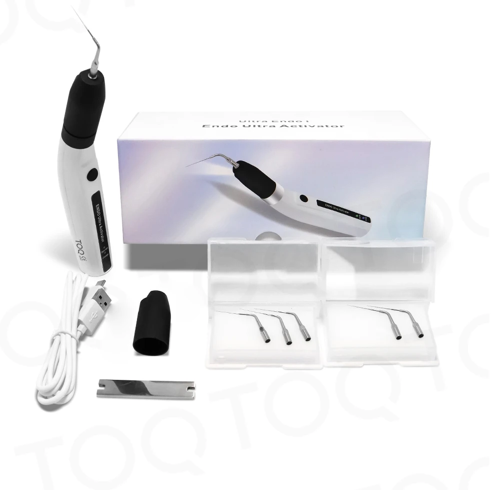 TOQ Official LED Dental Wireless Ultrasonic Activator Endo Ultra Activator Ultrasonic Washing Tooth with 6 Tips Dentistry Tools
