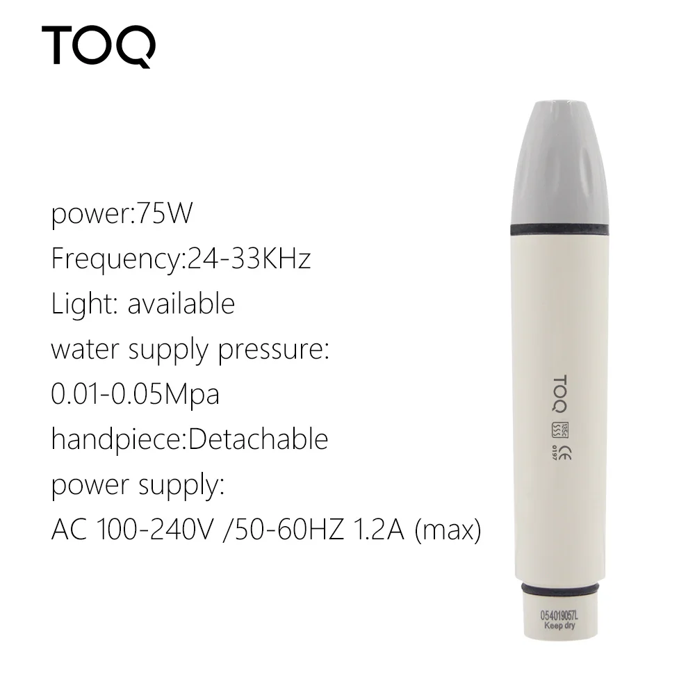 TOQ Dental Ultrasonic Piezo Scaler for SATELEC DTE WOODPECKER EMS VRN LED 135° Sterilized