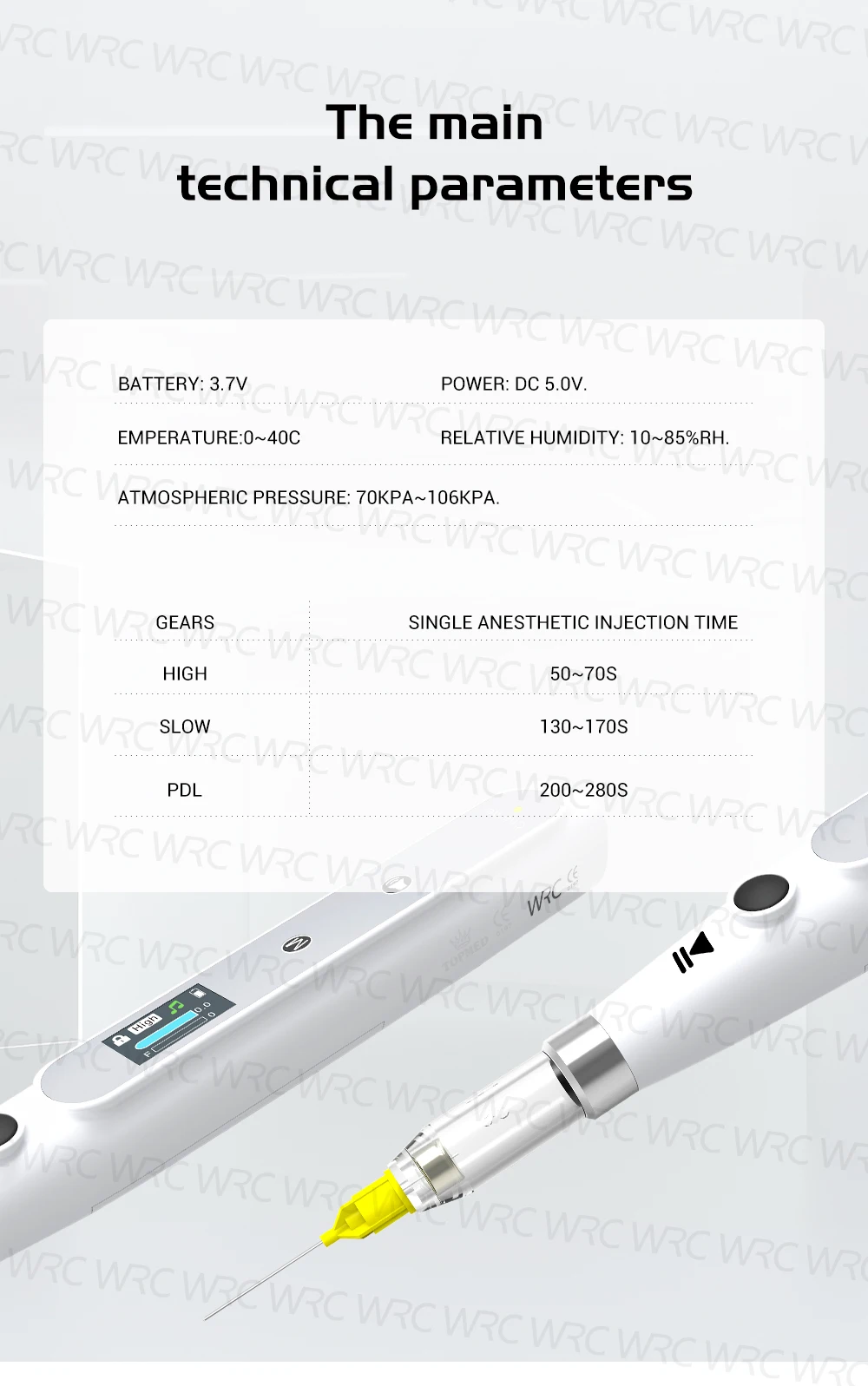 Electric Dental Anesthesia Injector Pen Painless Wireless Anesthesia Syringe With LCD Display Portable Chargeable Clinic Tool