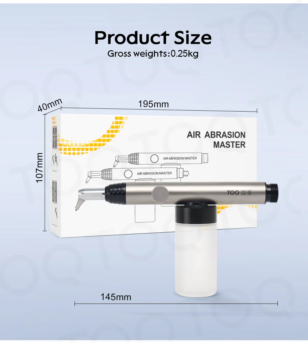 TOQ Dental Aluminum Oxide Micro Blaster/ Alumina Air Abrasion Polisher Sandblasting Sandblaster Teeth Whitening Pen 2/4hole