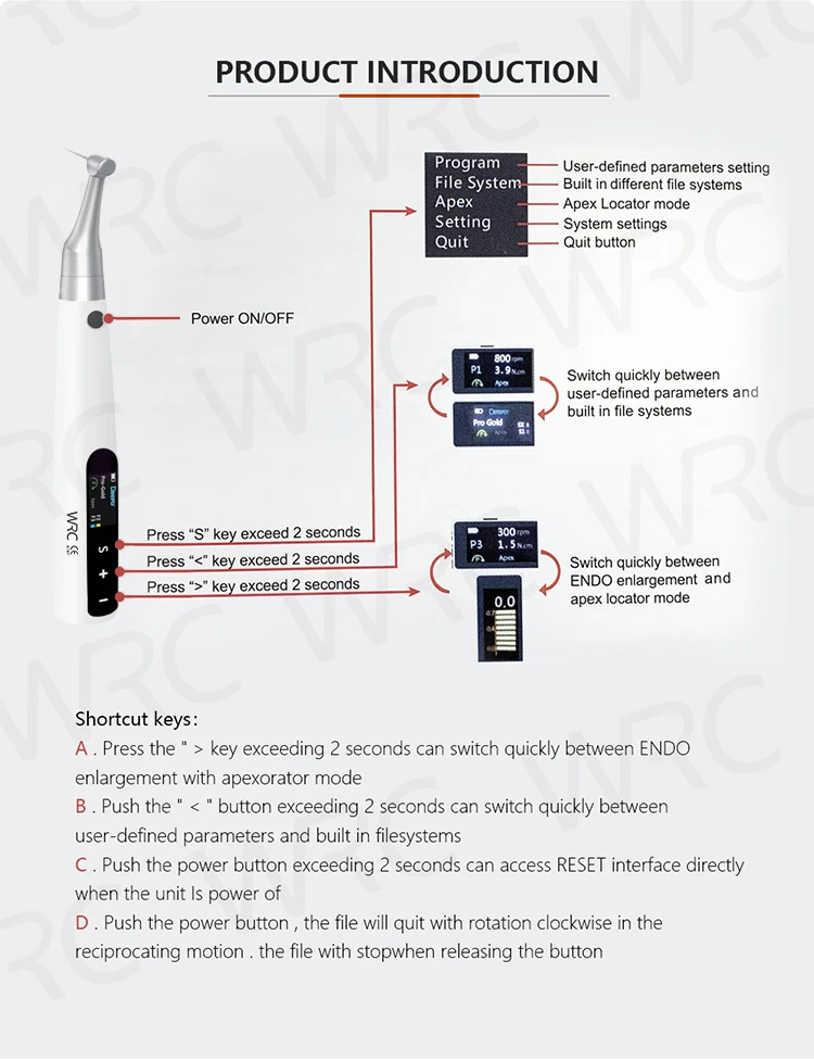 Endo motor with Apex Locator Dental Equipments High Accuracy apex locator with other spare parts for sale