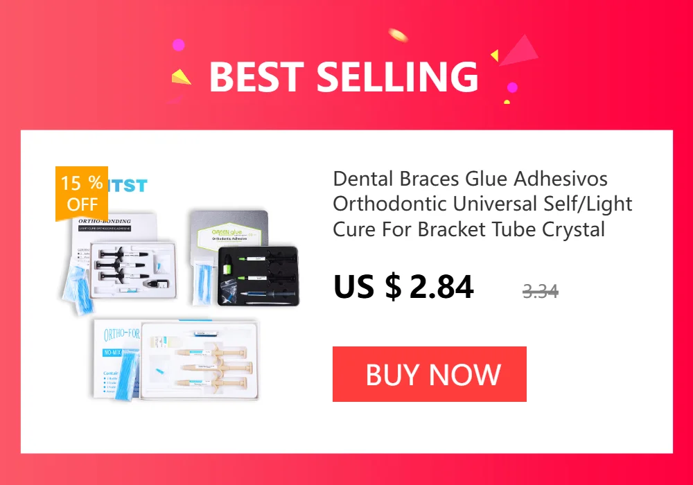 Dental Braces Blue Glue Adhesivos Orthodontic Universal Light-Cure For Bracket Tube Crystal Decoration Teeth Glue Braces Kit Wit