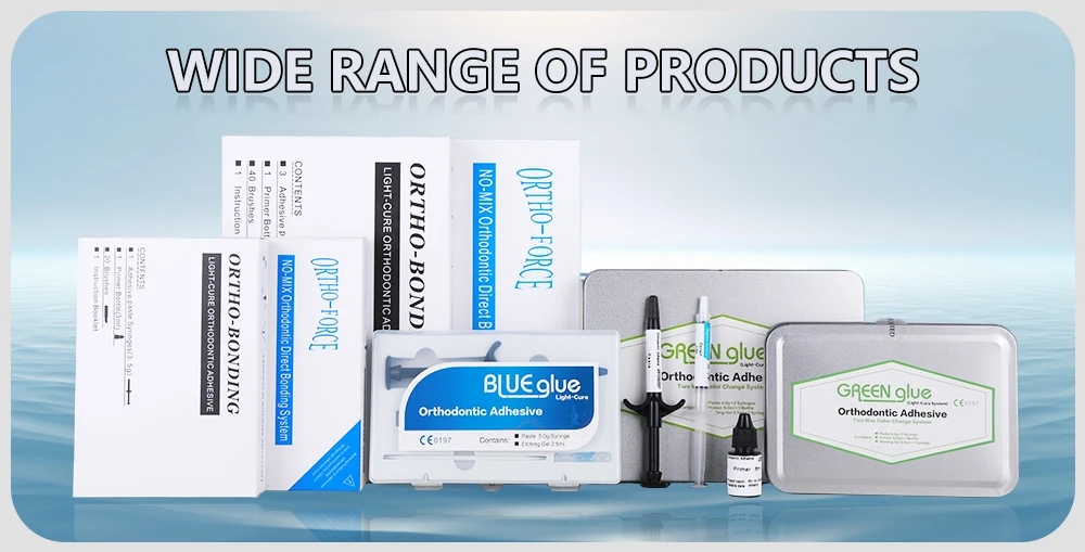 Dental Braces Blue Glue Adhesivos Orthodontic Universal Light-Cure For Bracket Tube Crystal Decoration Teeth Glue Braces Kit Wit