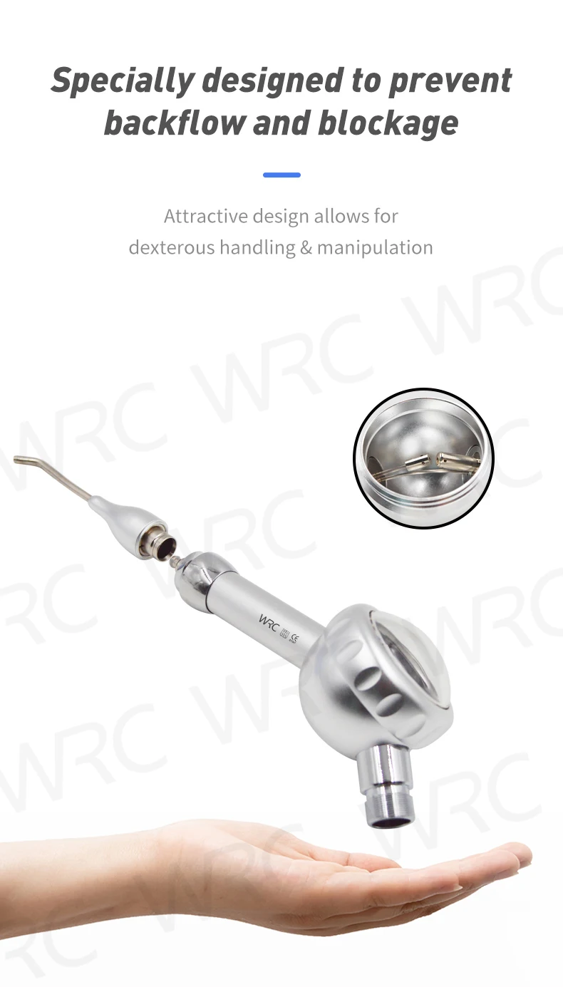 Dental Air Water Polisher Jet Metal Polisher Air Flow Oral Jet Teeth Polisher System Tooth Cleaning Prophy Polishing tool