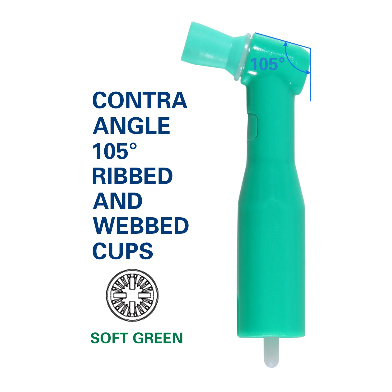 360° Swivel Dental 4:1 Hygiene Prophy Handpiece 2/4 Holes Air Motor Straight Nose Cone/Disposable Prophy Angles