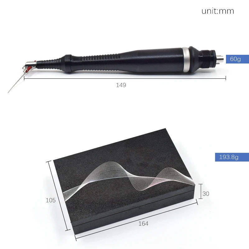 JUMTOP Dental Ultrasonic Root Canal Cleaning Handpiece Air Sonic Activator with 12Pcs Rispisonic Files