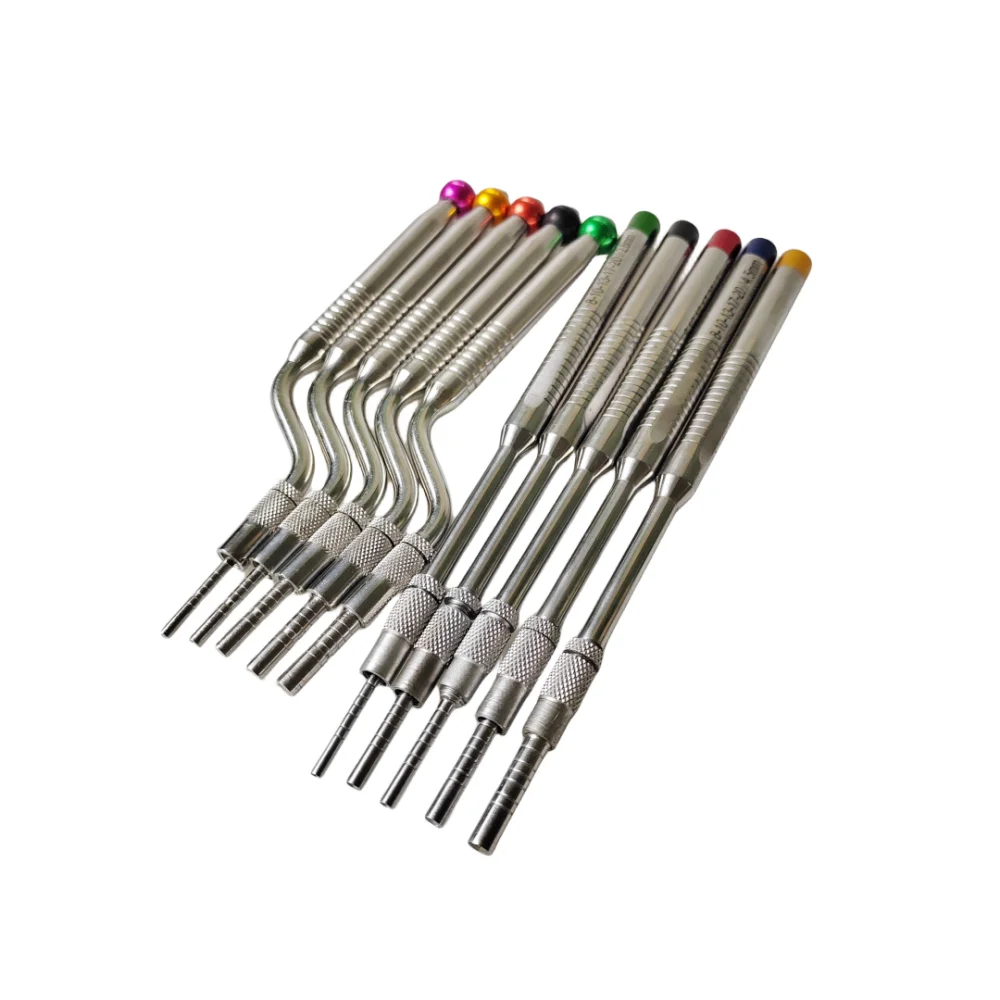 5 Pcs/Set Dental Implant Osteotome Instruments Sinus Lift Curved And Straight Dentist Surgical Tools Dentistry Tooth Clean