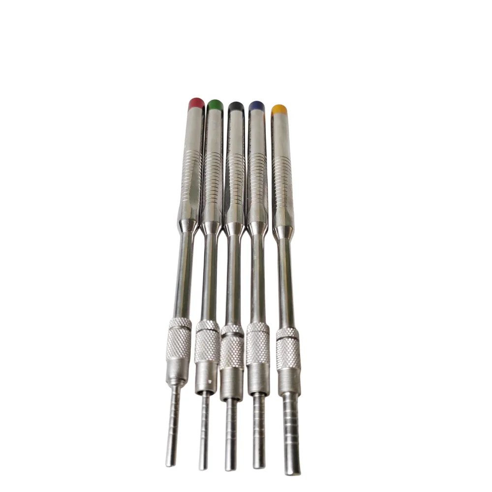 5 Pcs/Set Dental Implant Osteotome Instruments Sinus Lift Curved And Straight Dentist Surgical Tools Dentistry Tooth Clean