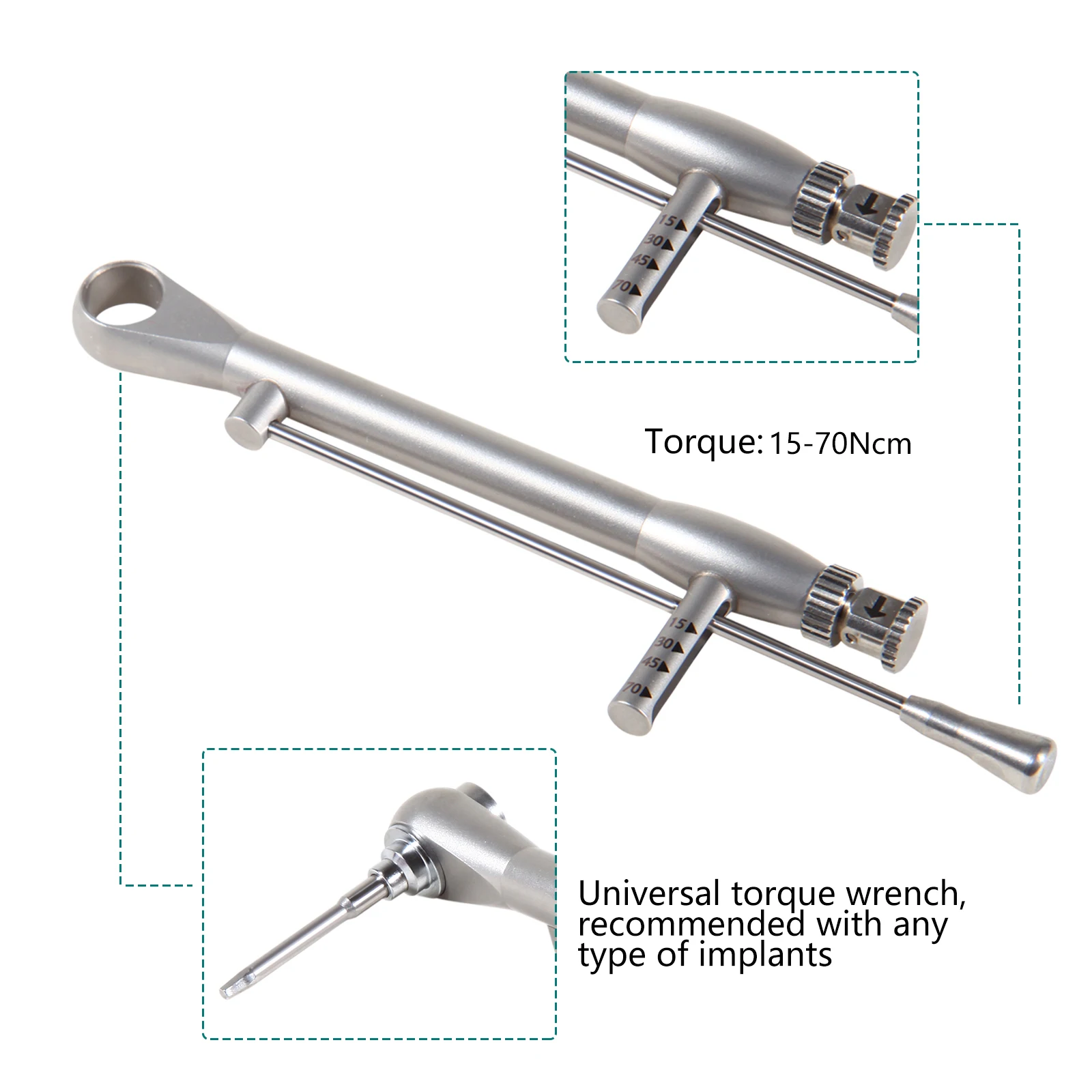 Dental Universal Implant Prosthetic Kit Torque Ratchet Wrench Screw Drivers Remover Dentistry Implant Tools