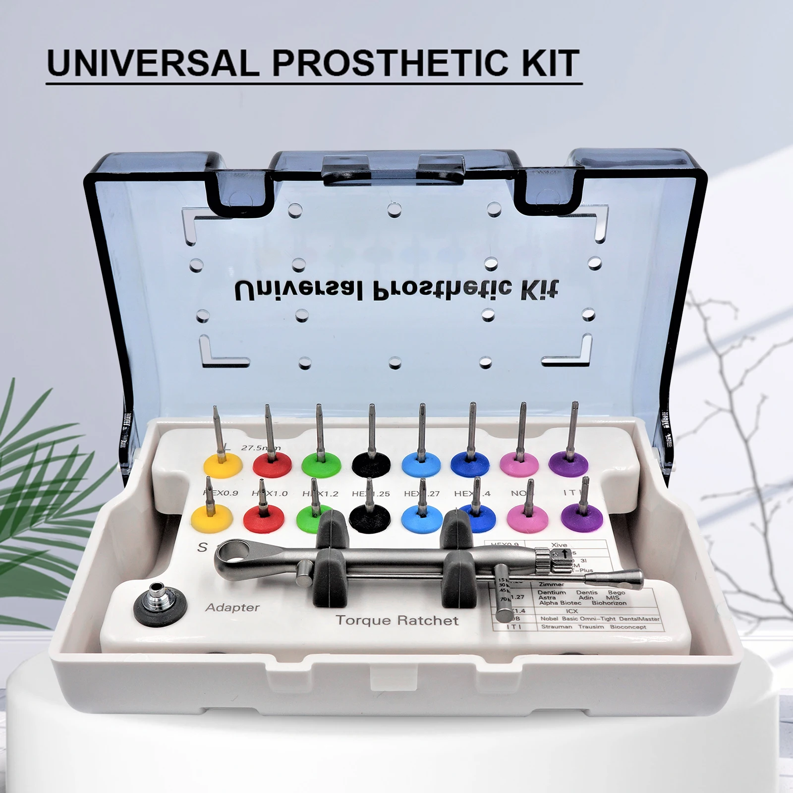 Dental Universal Implant Prosthetic Kit Torque Ratchet Wrench Screw Drivers Remover Dentistry Implant Tools