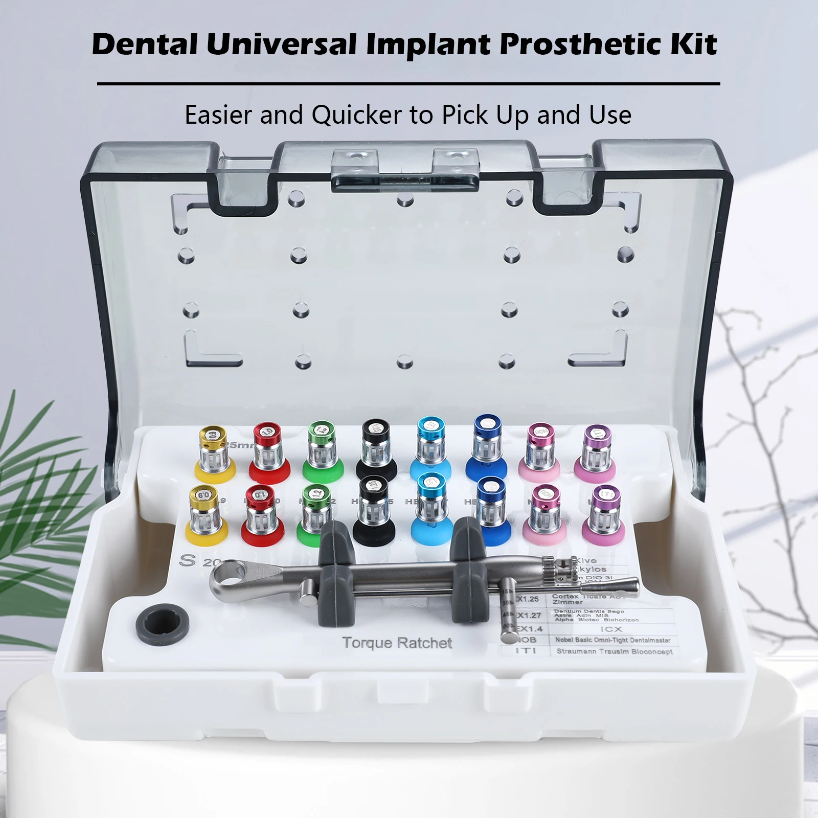 Dental Universal Implant Prosthetic Kit Torque Ratchet Wrench Screw Drivers Remover Dentistry Implant Tools