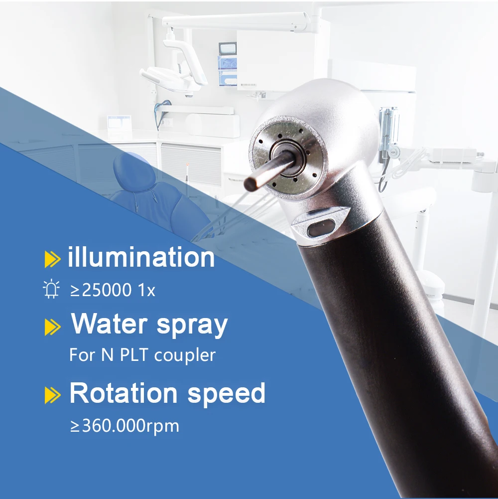 DEASIN Dental Fiber Optic Handpiece Torque Head High Speed Air Turbine Ceramic Bearing Dentist Tool for NSK Coupler X600L-B