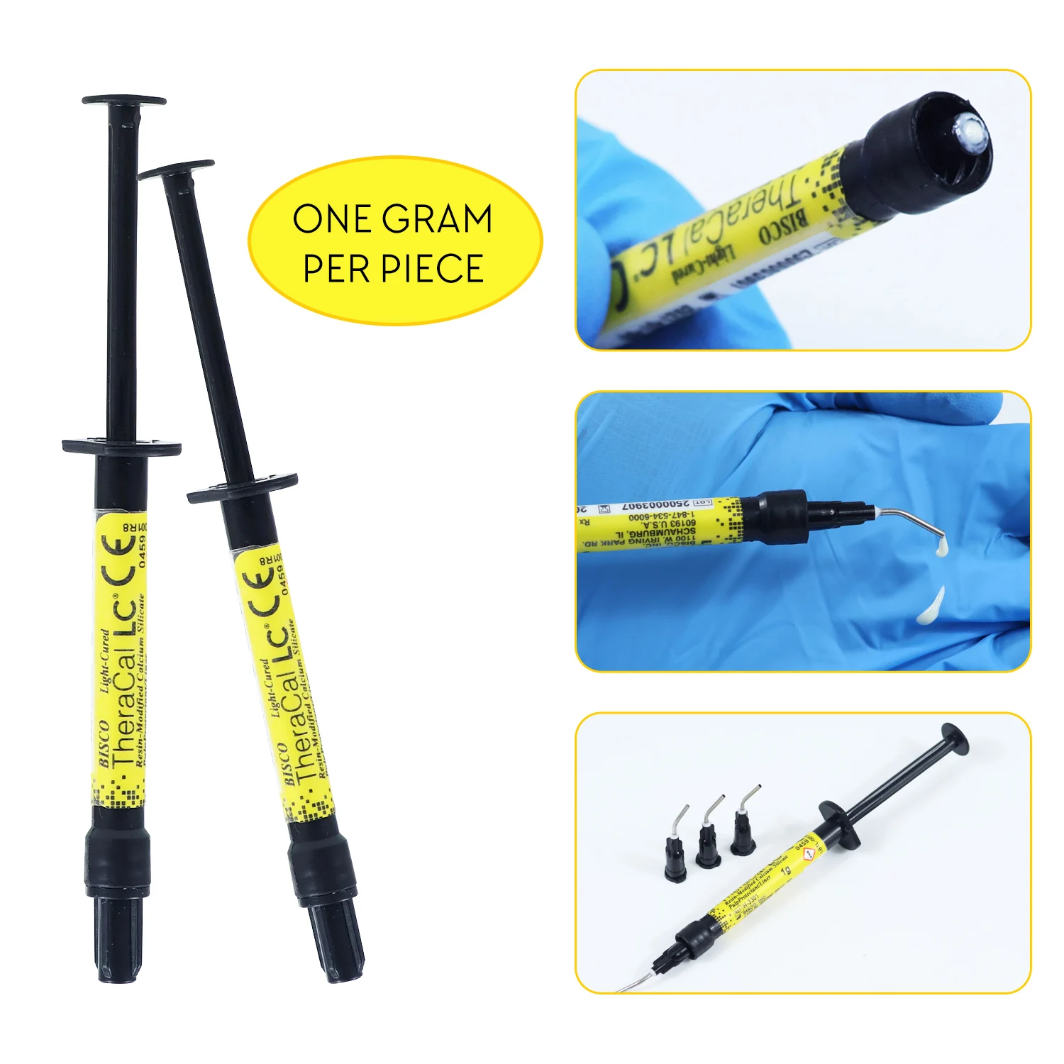 Dental TheraCal LC Light Curing Calcium Hydroxide Pulp Capping 1/4PCS Resin Modified Calcium Silicate Pulp Protection Cushioning