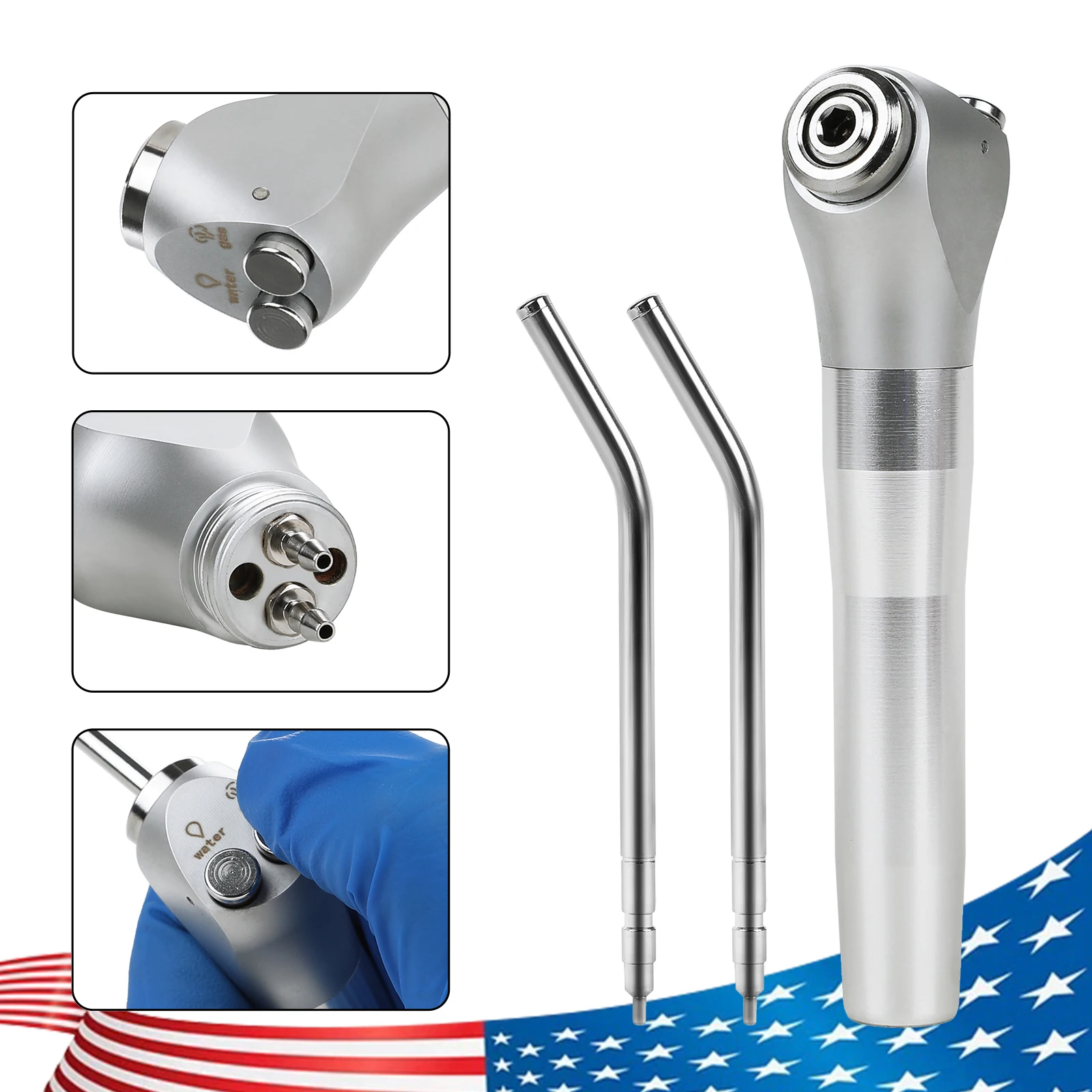 1-10Packs Dental Disposable 3-Way Air Water Syringe Tips Spray Nozzles Tubes Tips Mix Color 250pcs/Pack
