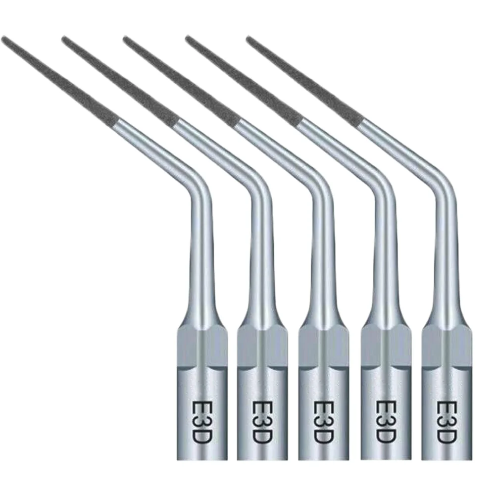 5Pcs Dental Ultrasonic Scaler Tips E3D E4D Endodontic Endo Fit For Woodpecker EMS Satelec Handpiece Dentistry Tool Teeth Whiteni