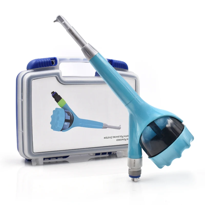 JUMTOP Dental Air Polisher Teeth Polishing Sandblasting Machine Air Abrasion System with Water Spray Turbine Powered Sandblaster