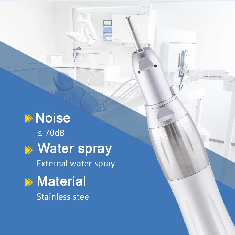 DEASIN Dental Straight Low Speed Handpiece 22,000 RPM Ratio 1:1 for Lab E-type Motors Dentist Tools