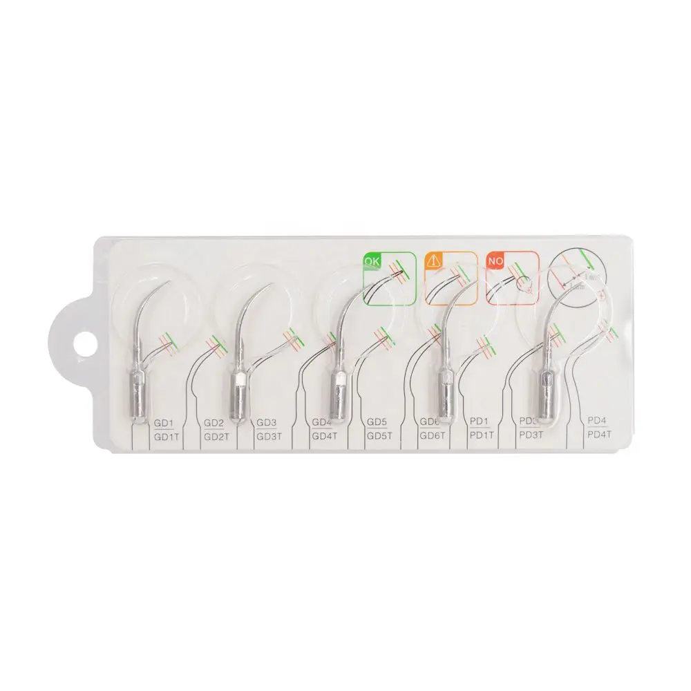 5Pcs Dental Ultrassonic Scaler Tips Fit for EMS Woodpecker DTE Satelec NSK Scaling Periodontic Endodontic Surgical Equipment
