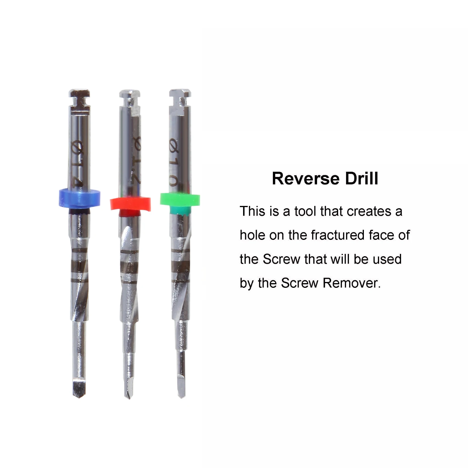 Universal Dental Implant Broken Screw Remover Kit Surgical Tool Instrument Tool Reverse Drill Guide Driver NeoBiotech