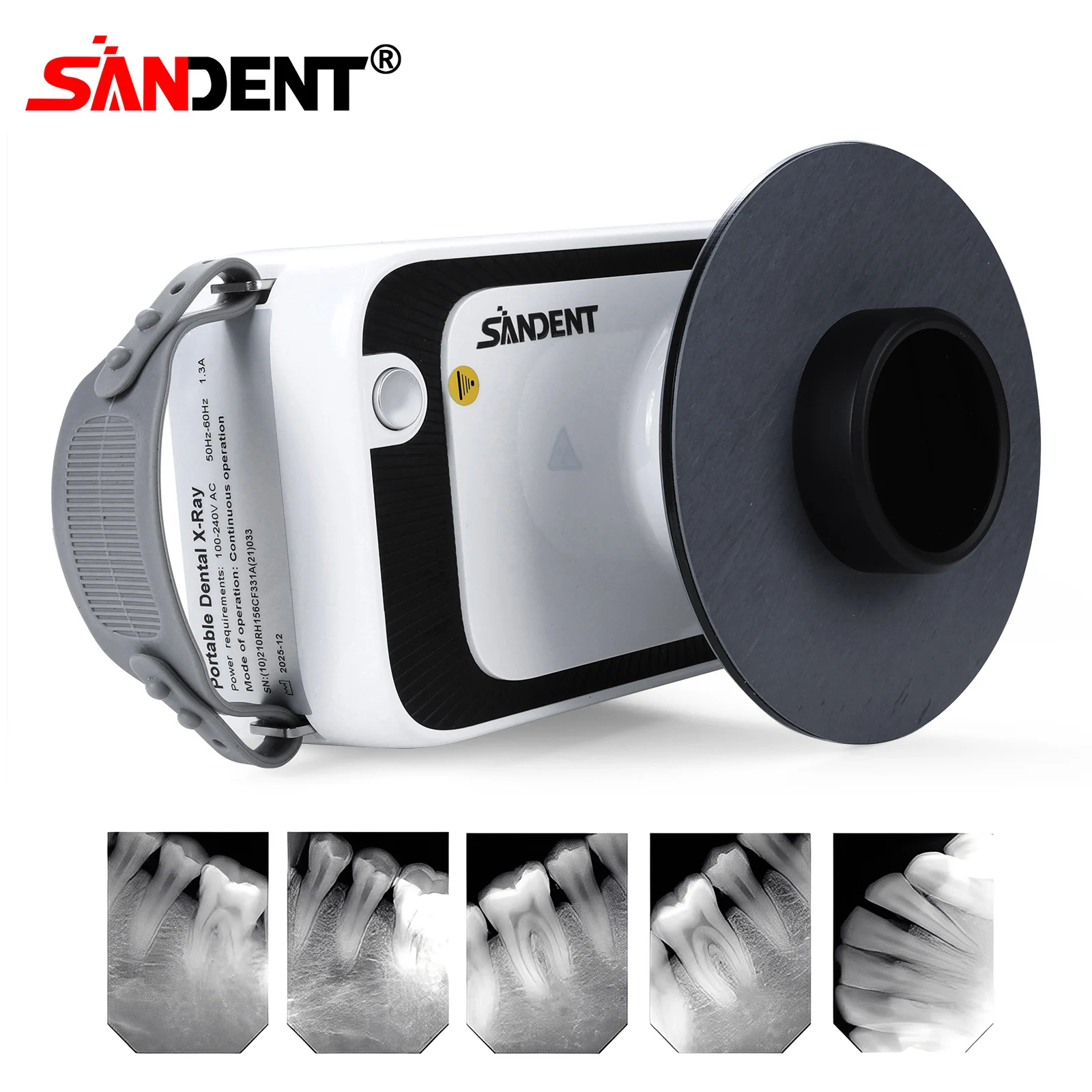 SANDENT Wireless Dental Portable Handheld X-ray Machine with Scatter Shield Protective Ring Kit