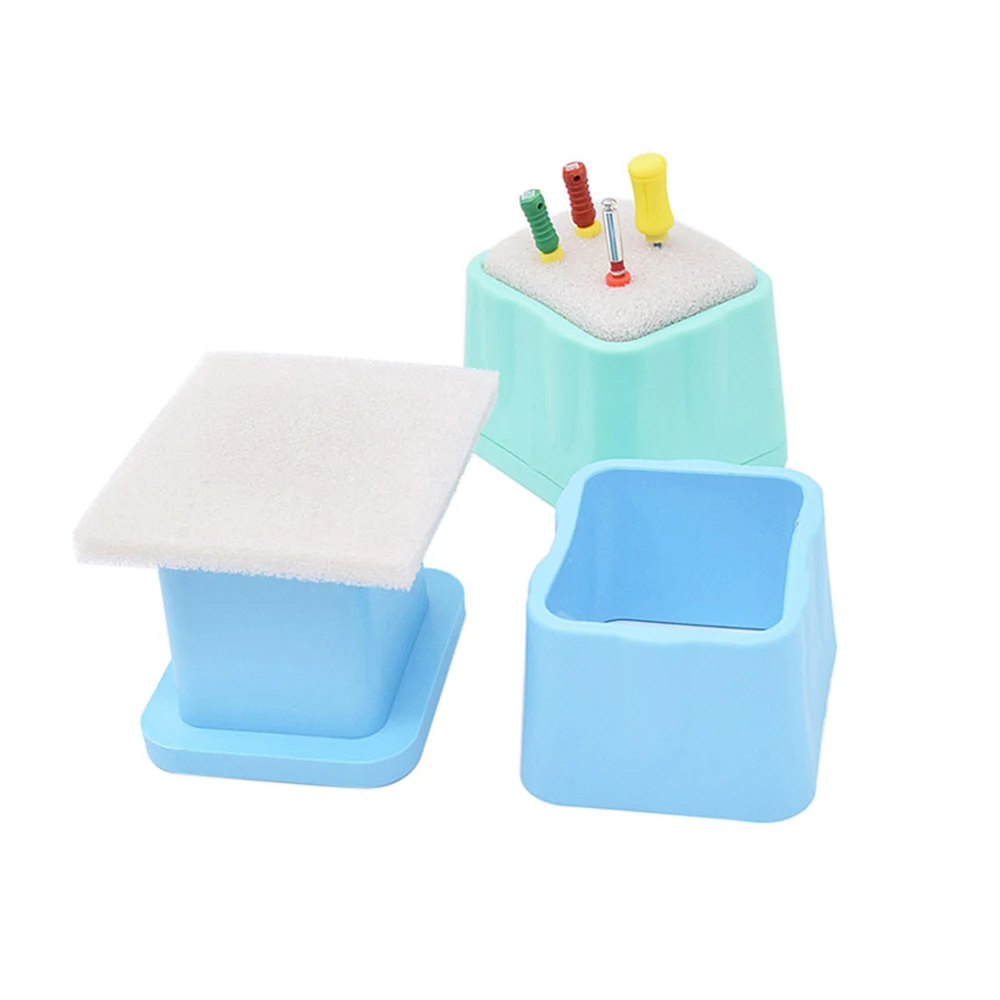 Dental Cleaning Stand Foam File Drills Endodontic Block Holder Dentistry Laboratory Equipment Dentist Tools