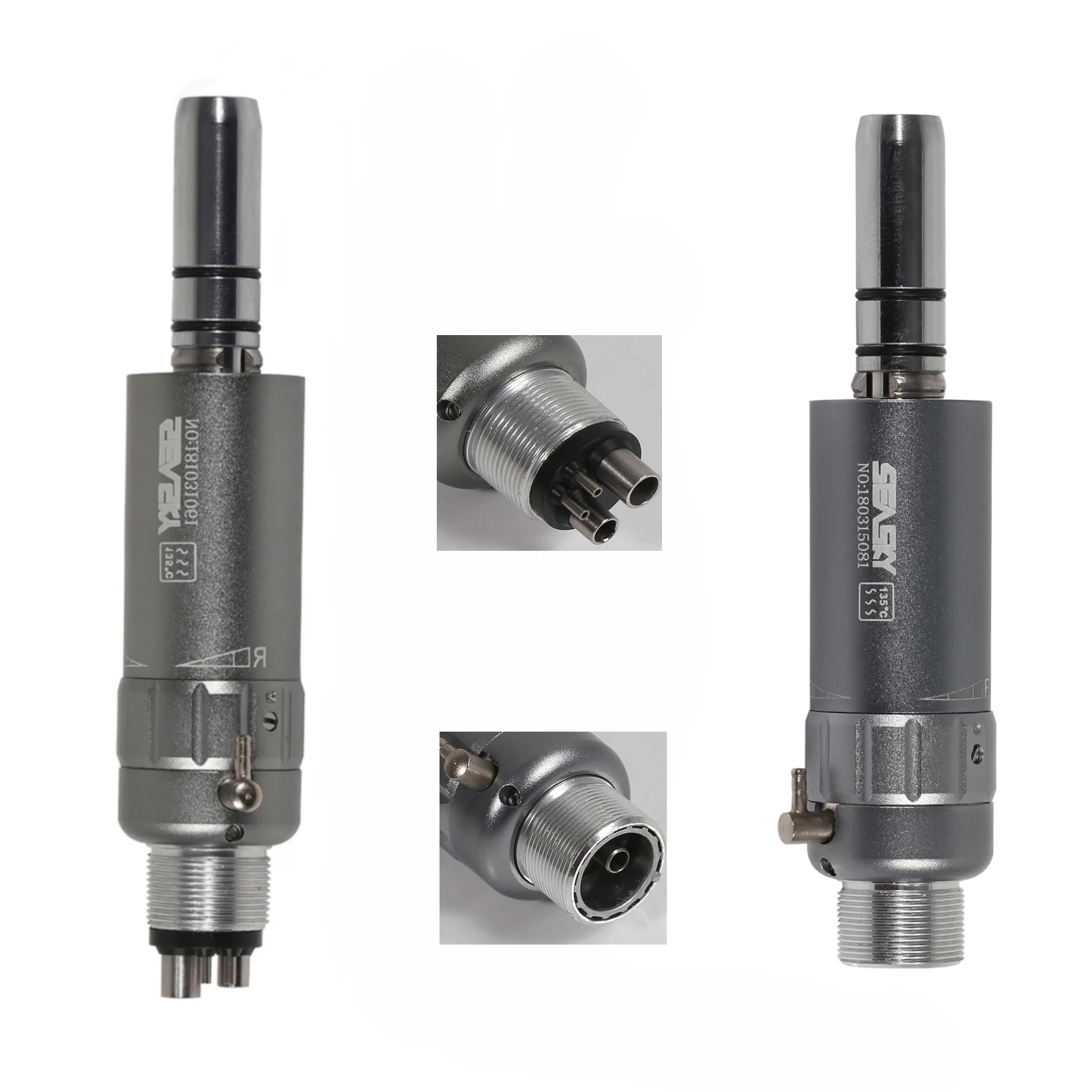 Dental Low Speed Handpiece Straight Nosecone / 2/4Hole Micromotor / Contra Angle fit FG 1.60mm/CA 2.35mm