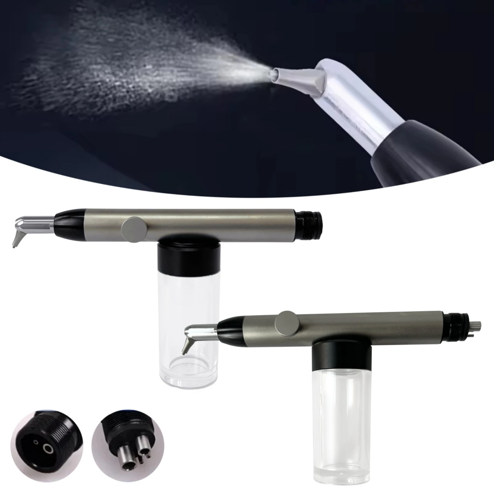 2/4Hole Dental Aluminum Oxide Micro blaster Air Abrasion Polish Microetcher Sandblaster With/No Water