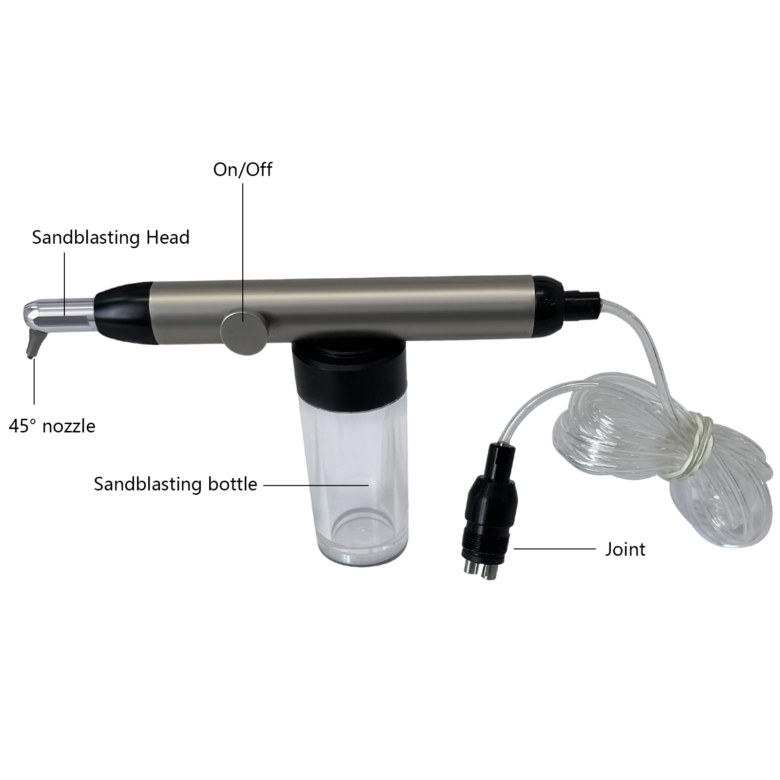 2/4Hole Dental Aluminum Oxide Micro blaster Air Abrasion Polish Microetcher Sandblaster With/No Water