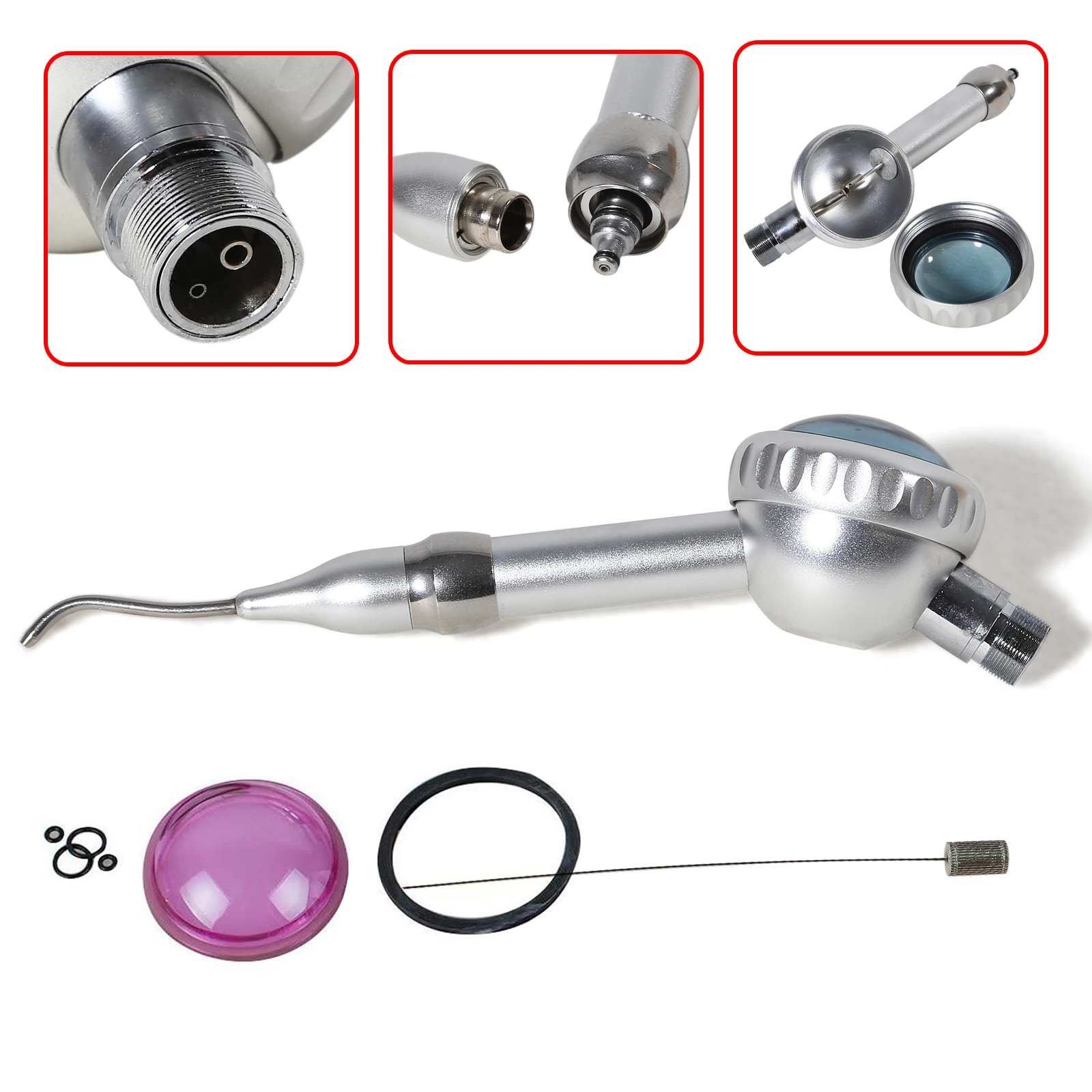 Dental Air Flow Teeth Polisher Handpiece 2/4Hole Hygiene 360º Rotation Prophy Jet Tooth Prophy
