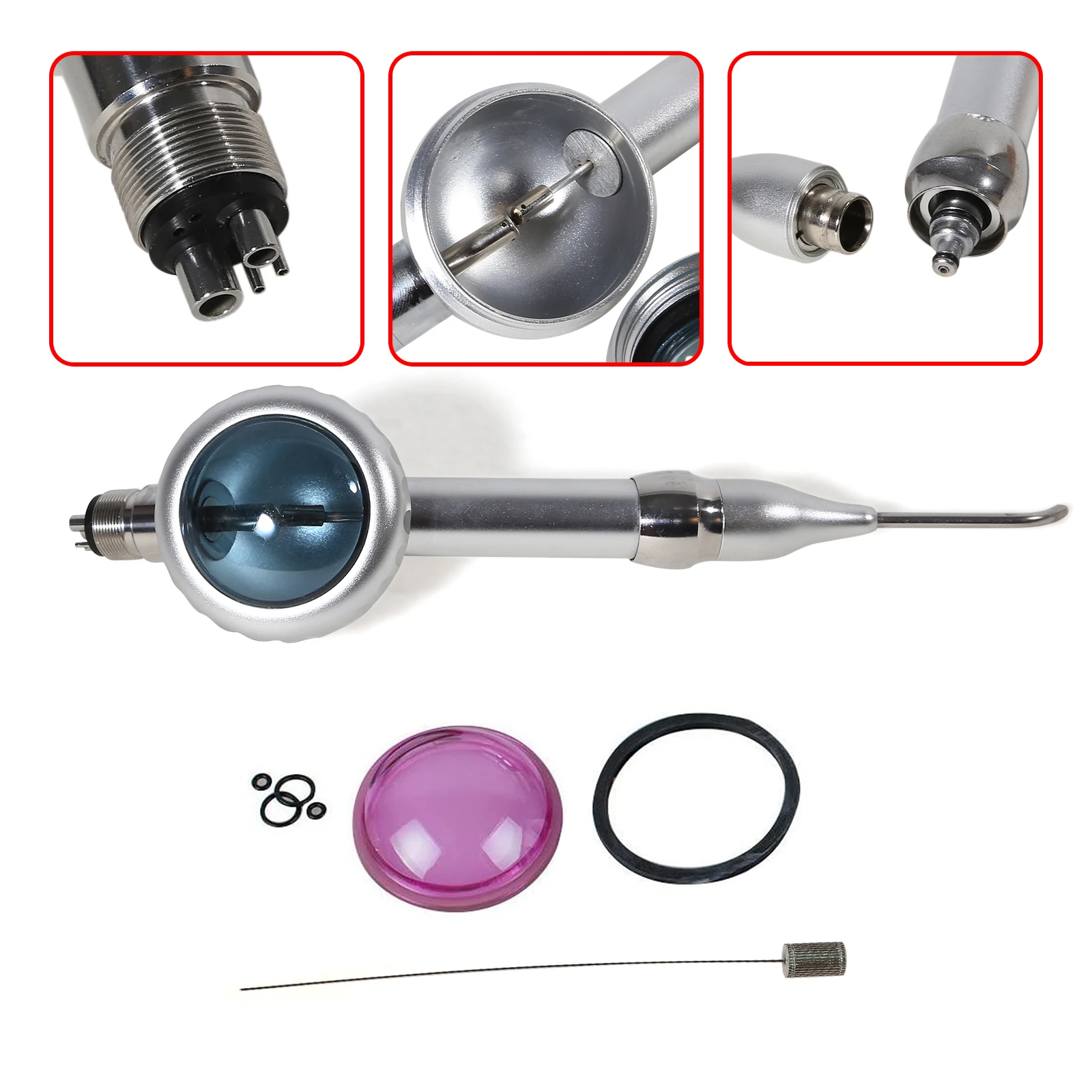 Dental Air Flow Teeth Polisher Handpiece 2/4Hole Hygiene 360º Rotation Prophy Jet Tooth Prophy