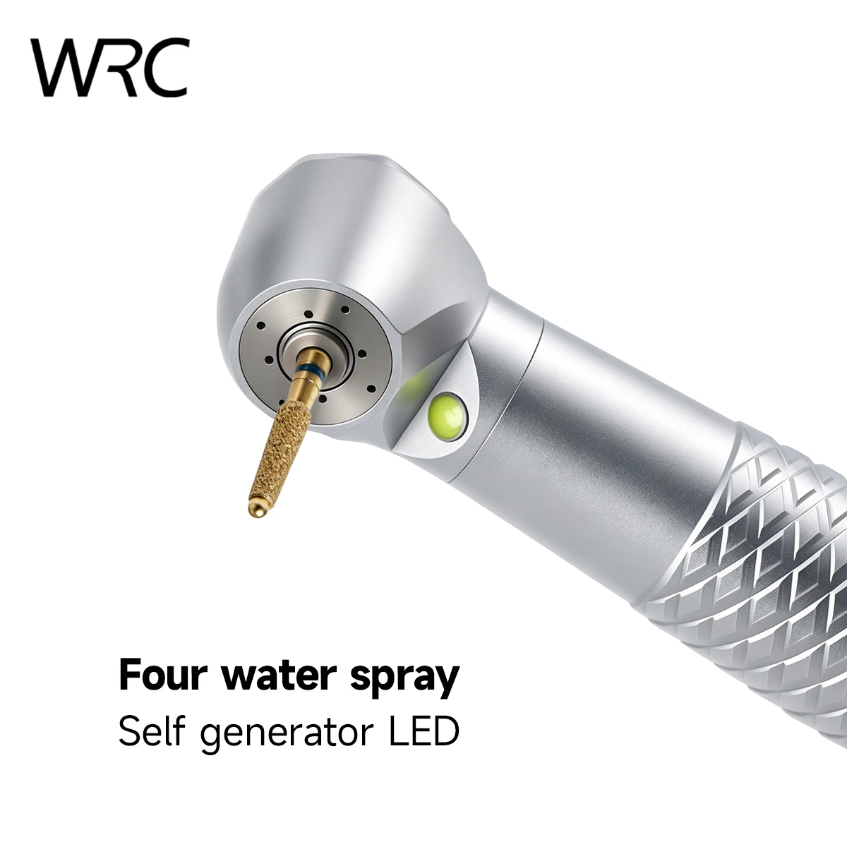 LED High Speed Dental Air Turbine Handpiece Ceramic Bearings 4 Holes Water Spray Cooling Push Button Chuck For Dentist Use