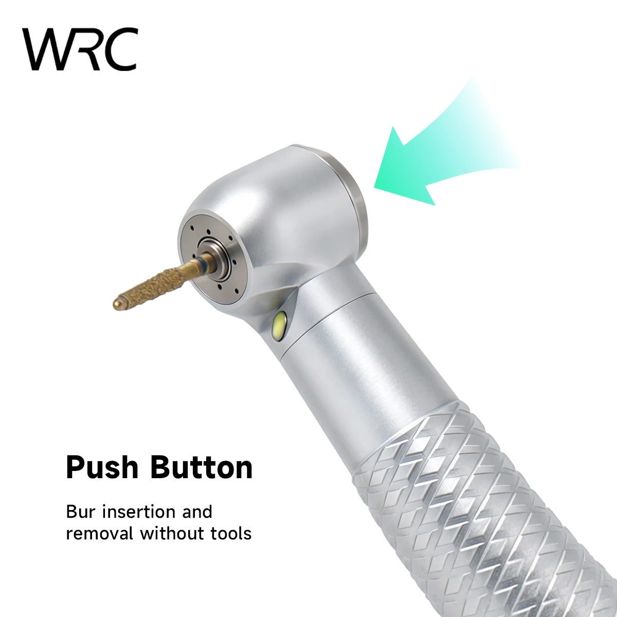 LED High Speed Dental Air Turbine Handpiece Ceramic Bearings 4 Holes Water Spray Cooling Push Button Chuck For Dentist Use