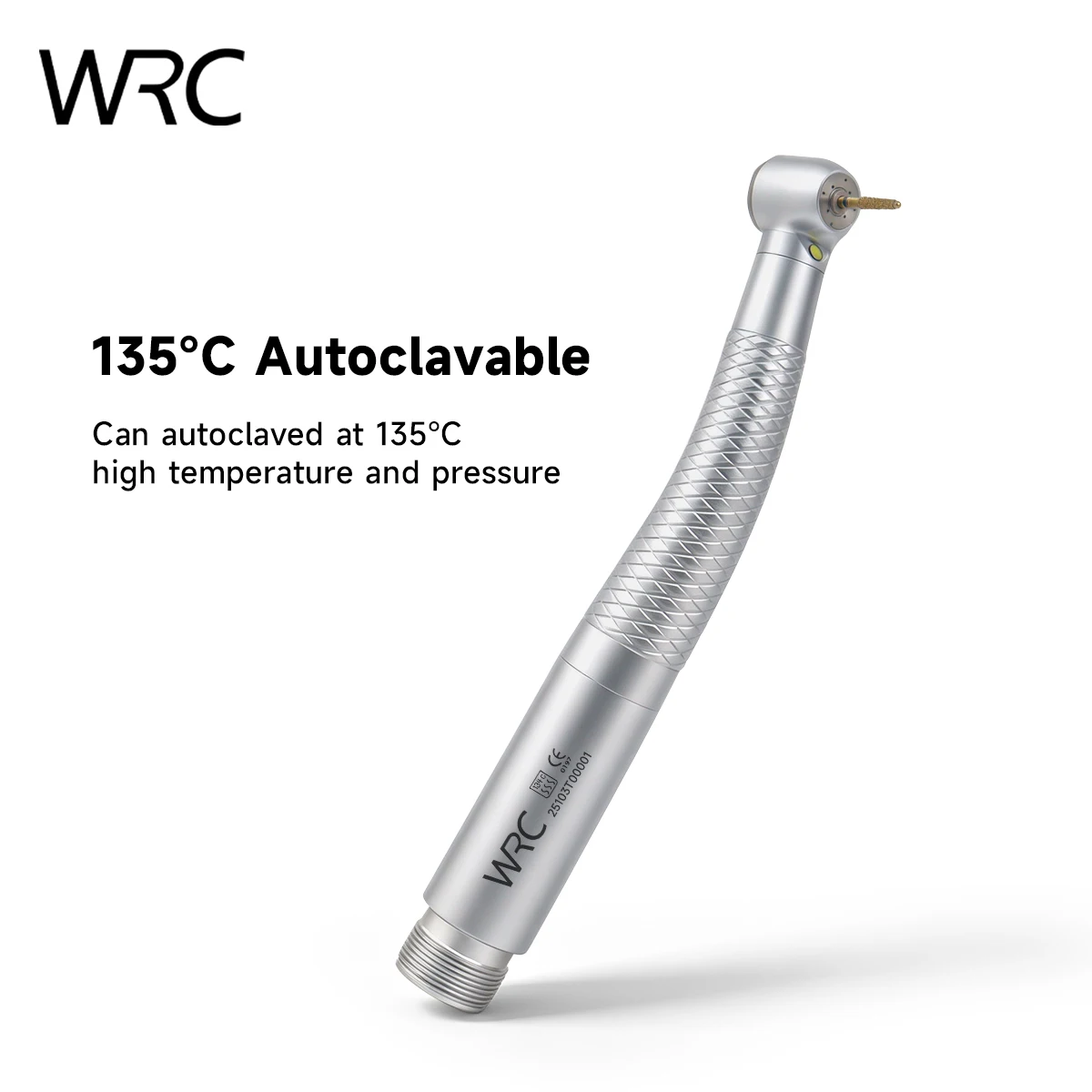 LED High Speed Dental Air Turbine Handpiece Ceramic Bearings 4 Holes Water Spray Cooling Push Button Chuck For Dentist Use