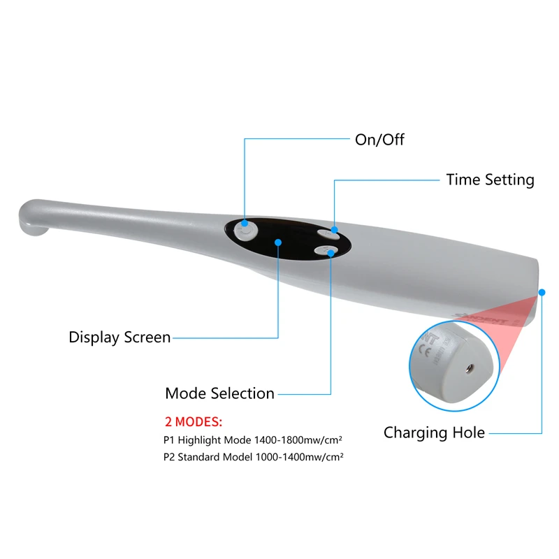 Dental Wireless LED Curing Light 2200 mw/cm2 Highlight LV3 Curing Lamp Dental Resin Dentisty Equipment