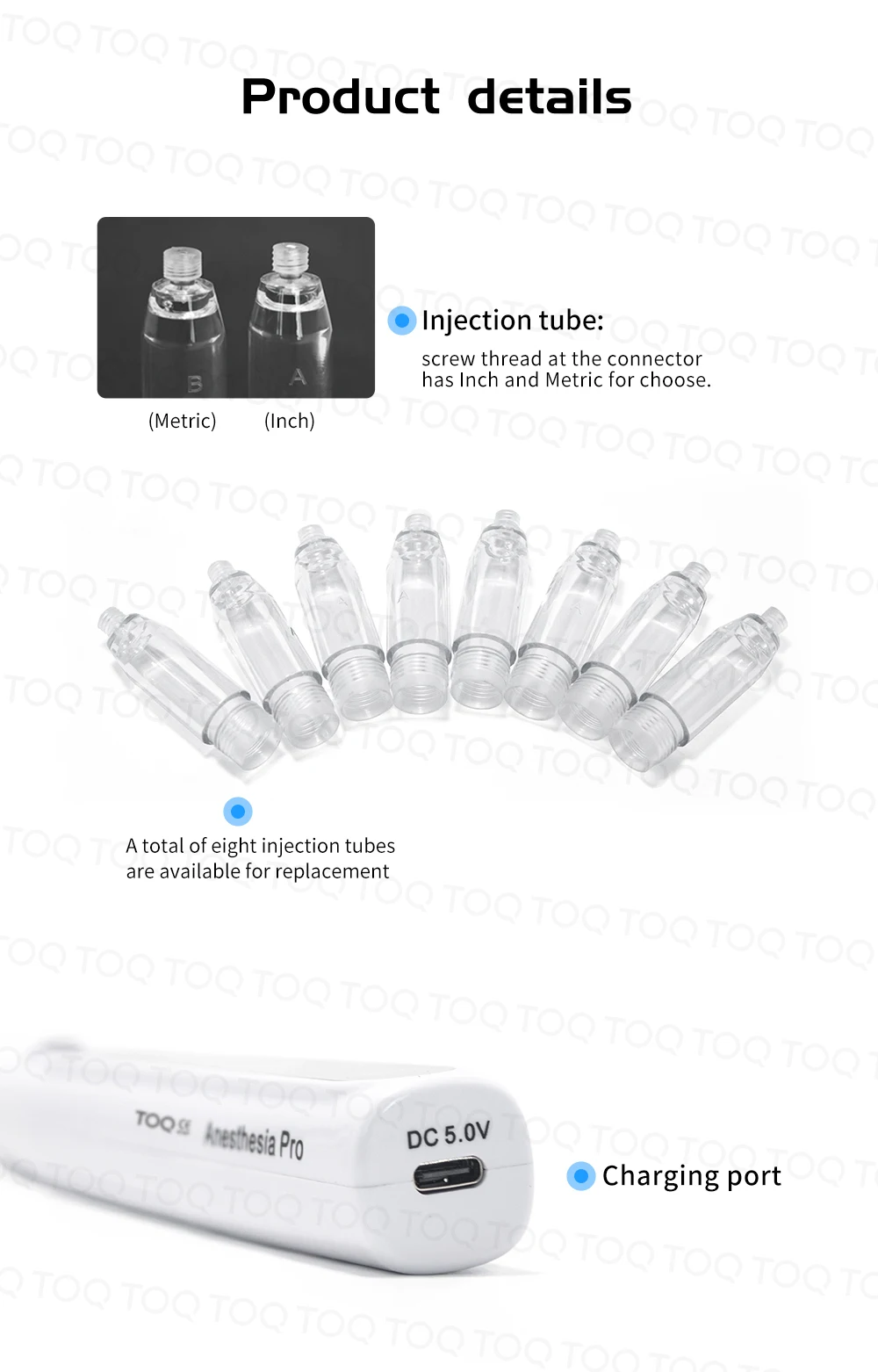 Dental Oral Anesthesia Injector Portable Painless Wireless Local Anesthesia with Operable LCD Display Chargeable & Suction Back