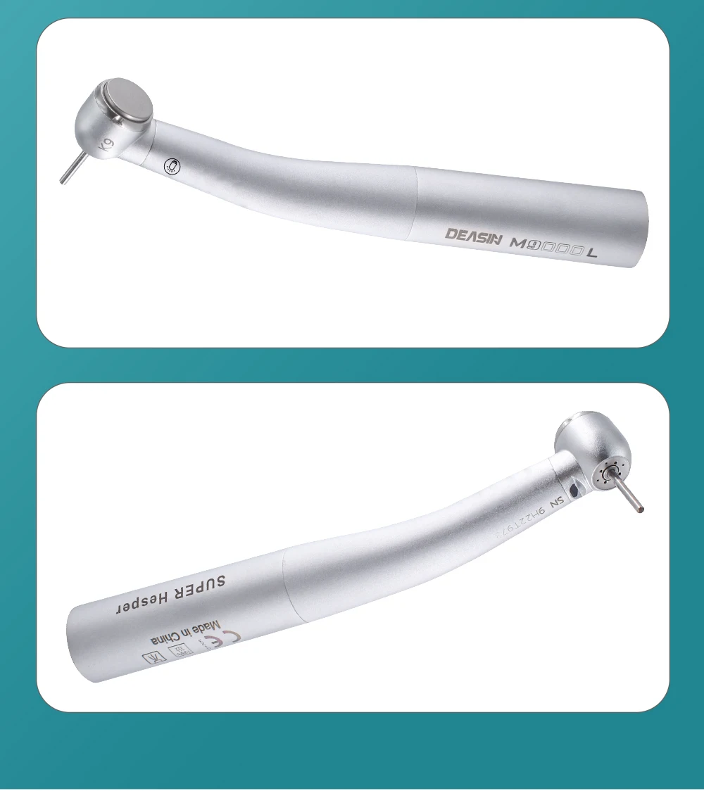 Dental LED 25000 LUX M9000L High Speed Air Turbine Handpiece Fiber Optical Led Big Strength Dentistry Tools For KAVO Coupler