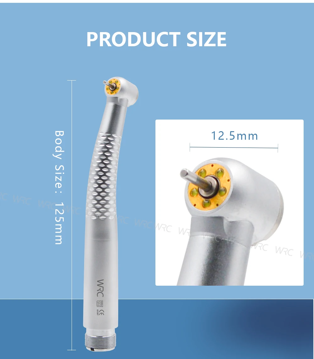 Dental High Speed 5 LED Light Air Turbina Cartridge Rotor Water Spray Handpiece 2/4 Holes Dental Equipment