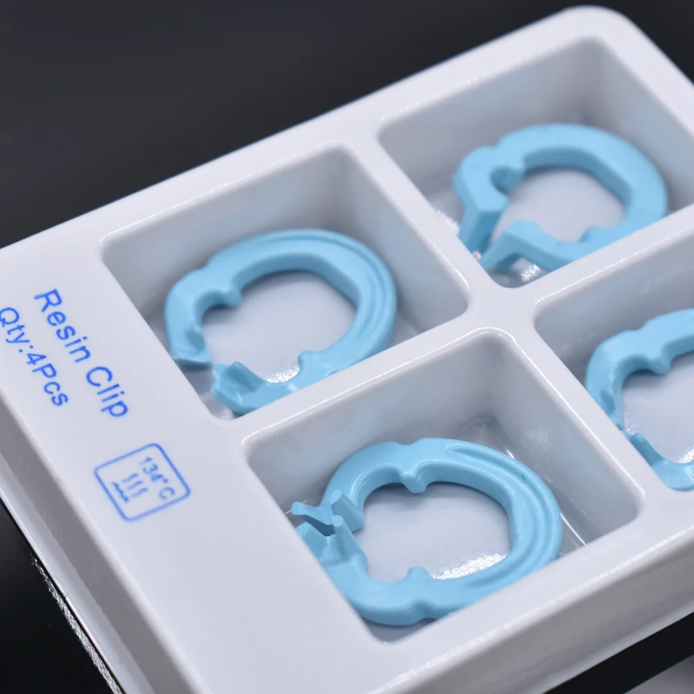 4Pcs/Set Dental Resin Clamping Ring Separator Ring Sectional Contoured Matrices Holder Matrix Autoclavable Fixed Clamp