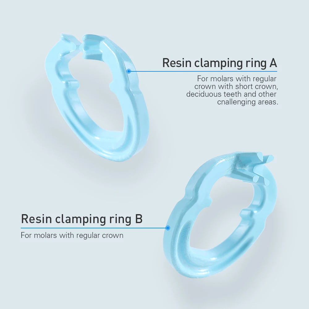4Pcs/Set Dental Resin Clamping Ring Separator Ring Sectional Contoured Matrices Holder Matrix Autoclavable Fixed Clamp