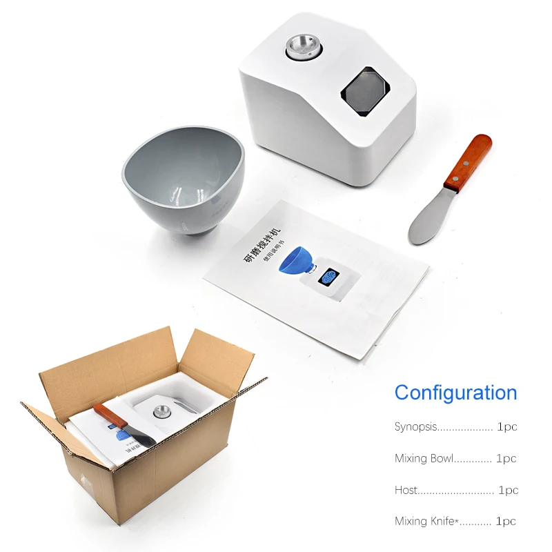JUMTOP 48W Dental Impression Alginate Mixer 300RPM Gypsum Material Blender 100-700ML Alginate Material Blender