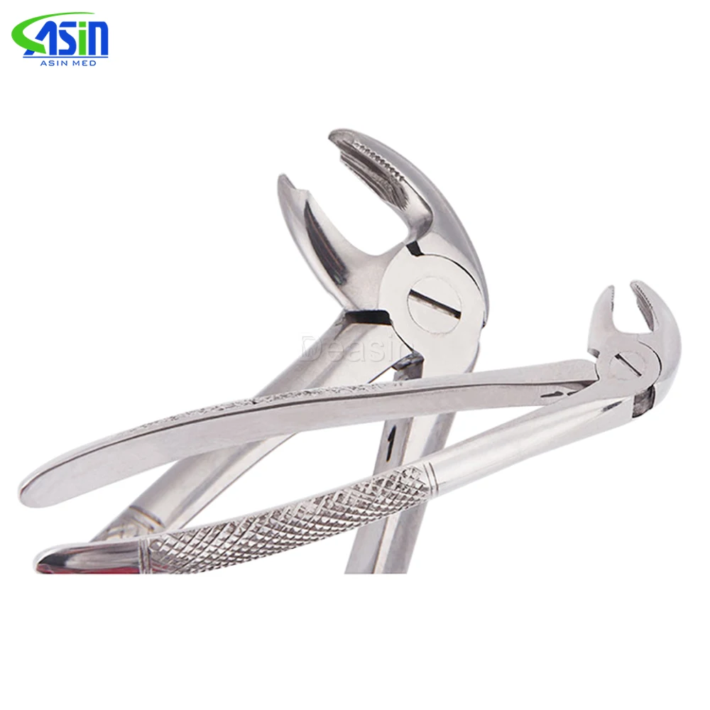 DEAISN 10pcs/set Adult Tooth Extracting Forceps Dental Surgical Extraction Instrument