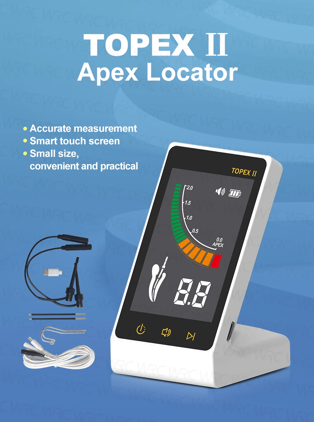 Dental Endo Apex Locator Dentistry Endodontics Measurement Mini TOPEX Root Canal Located Instruments New Color Dentistry Tool
