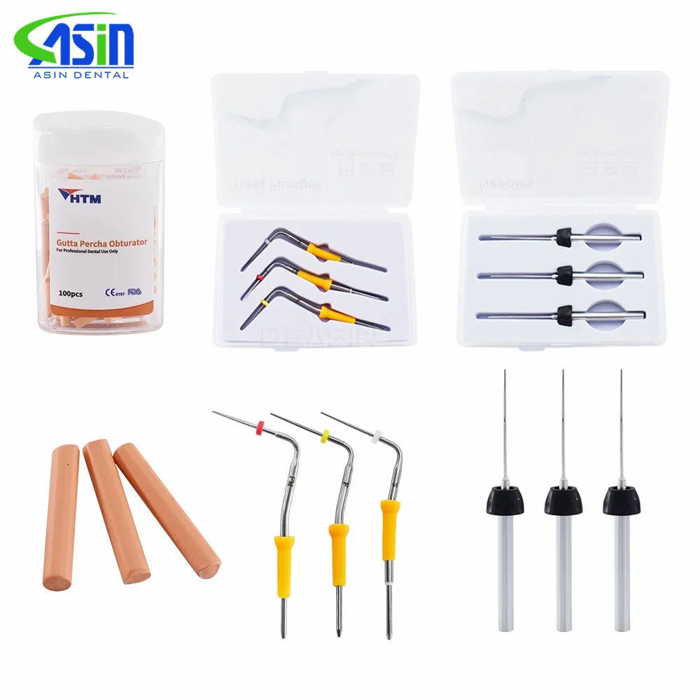 Dental Cordless Endo Obturation Pen Accessories Heat Plunger Gun Needle Gutta Percha Bars